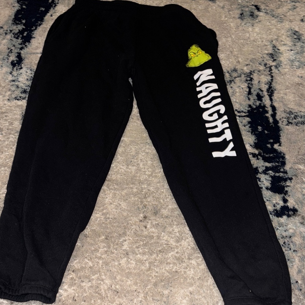Black Kids Bottoms with Naughty Print
